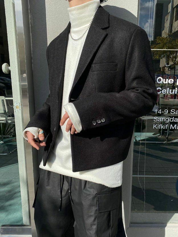 淨色西裝褸 Crunky_youth-076JK