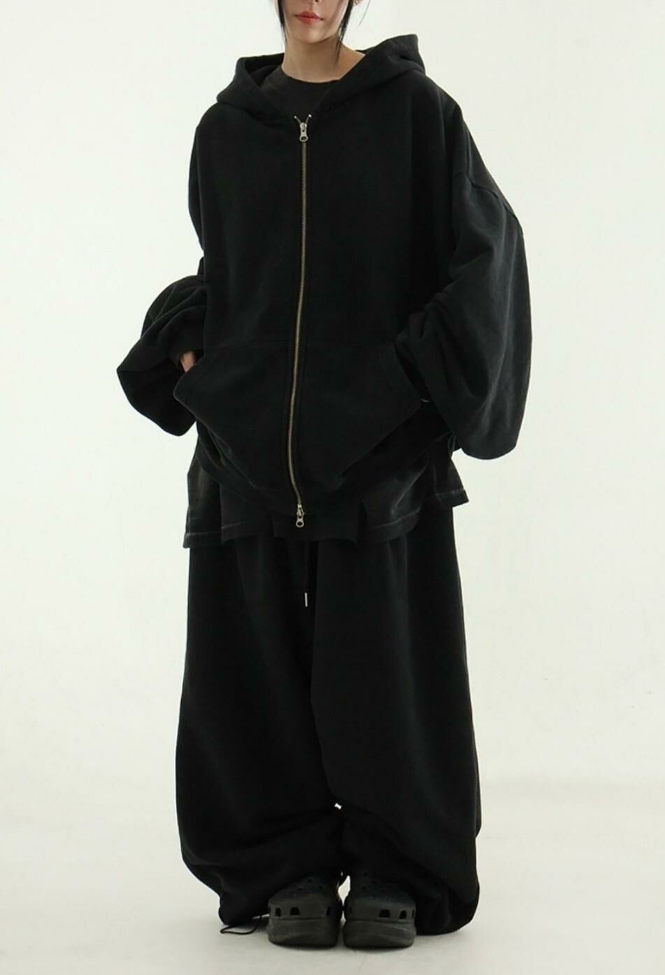 洗水淨色鬆身運動褲 GLAMOUR-047P