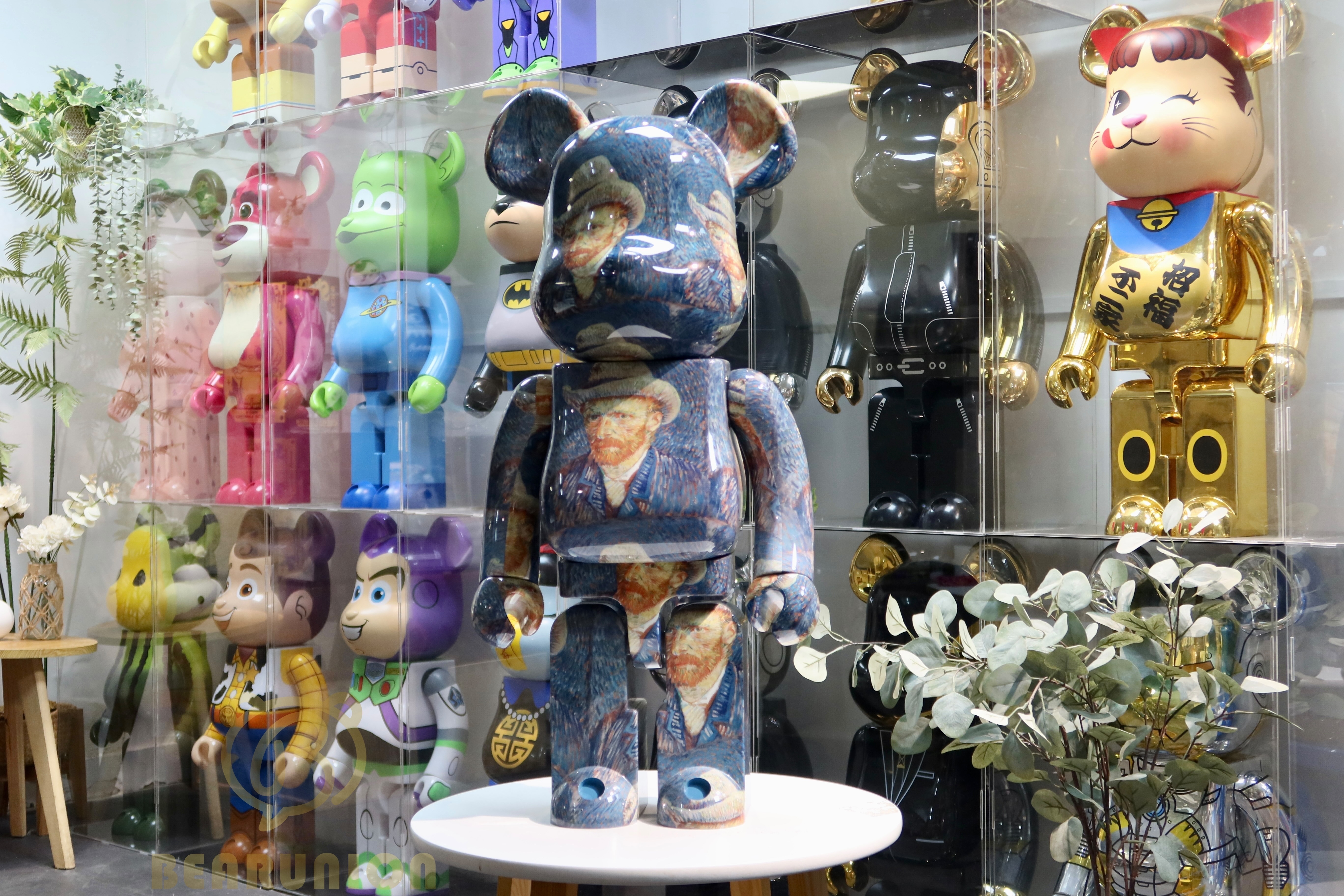 🥇現貨🥇Bearbrick 1000% Van gosh Self Portrait with Grey Felt Hat 1000％