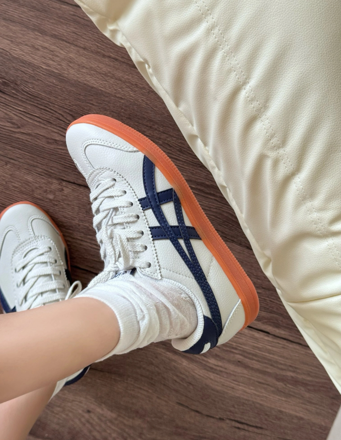 Onitsuka Tiger Tokuten 鬼塚虎 藏青藍色 米白色 焦糖底 德訓鞋 1183B938-020/預購