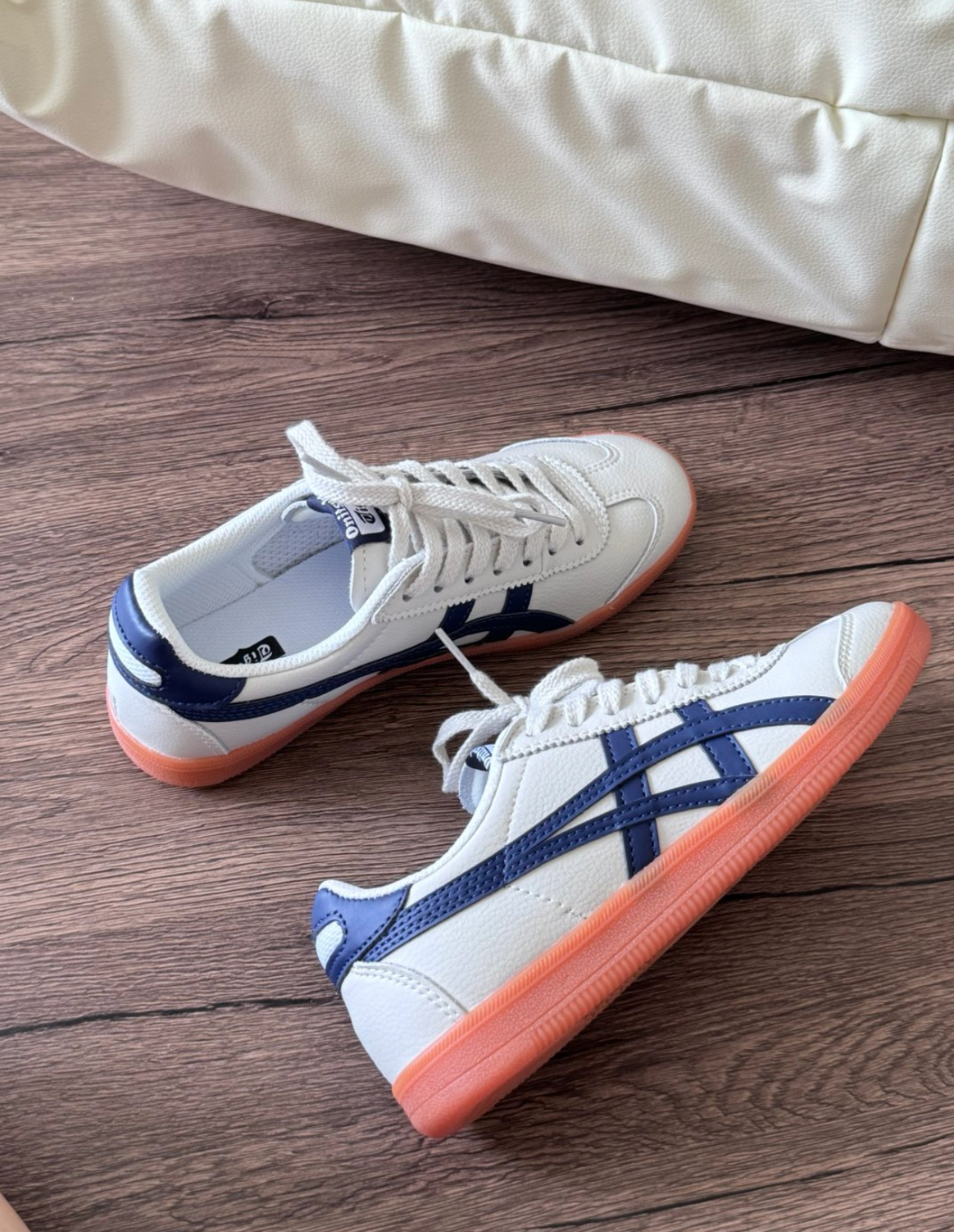 Onitsuka Tiger Tokuten 鬼塚虎 藏青藍色 米白色 焦糖底 德訓鞋 1183B938-020/預購