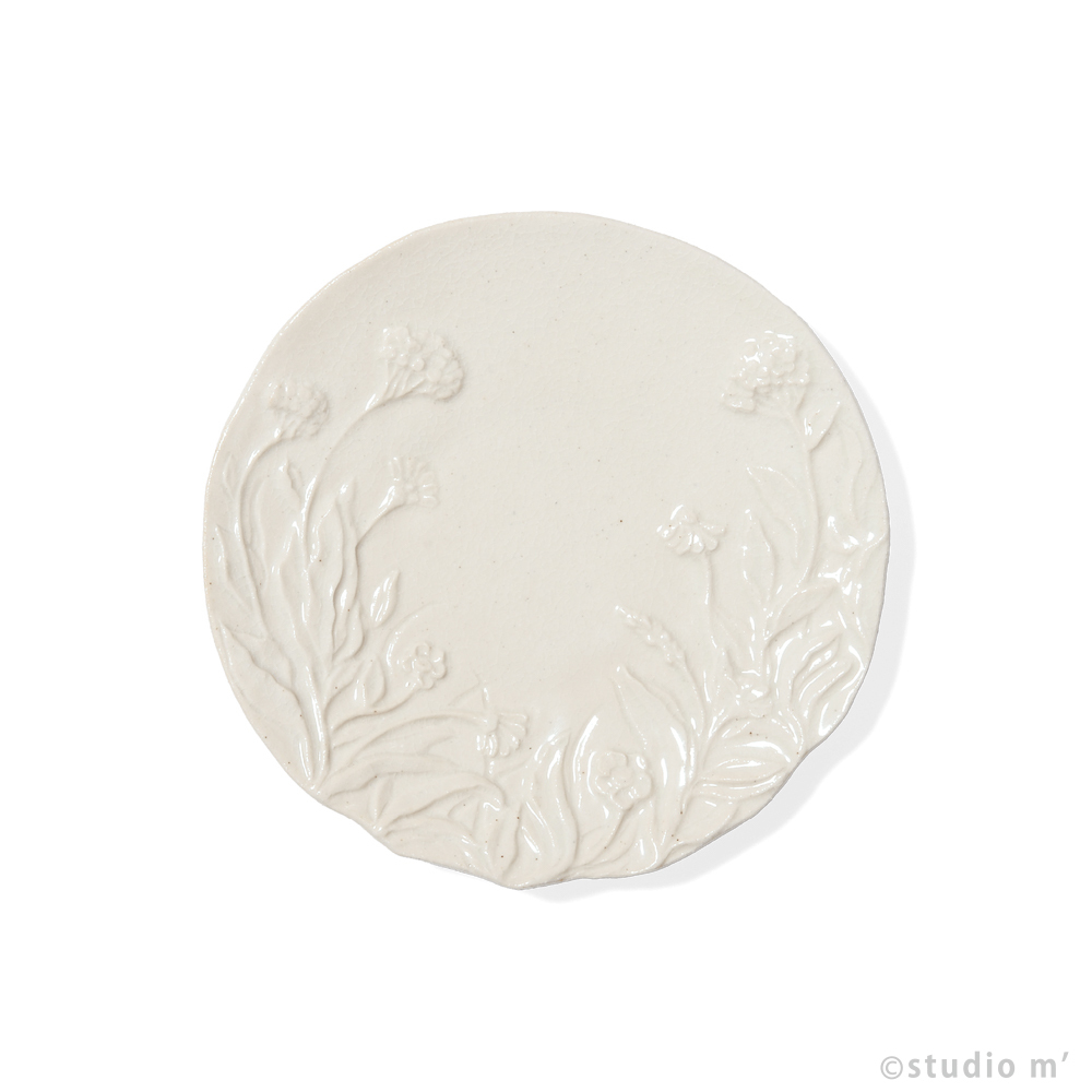 STUDIO M' - Michikusa路草小皿 / 白