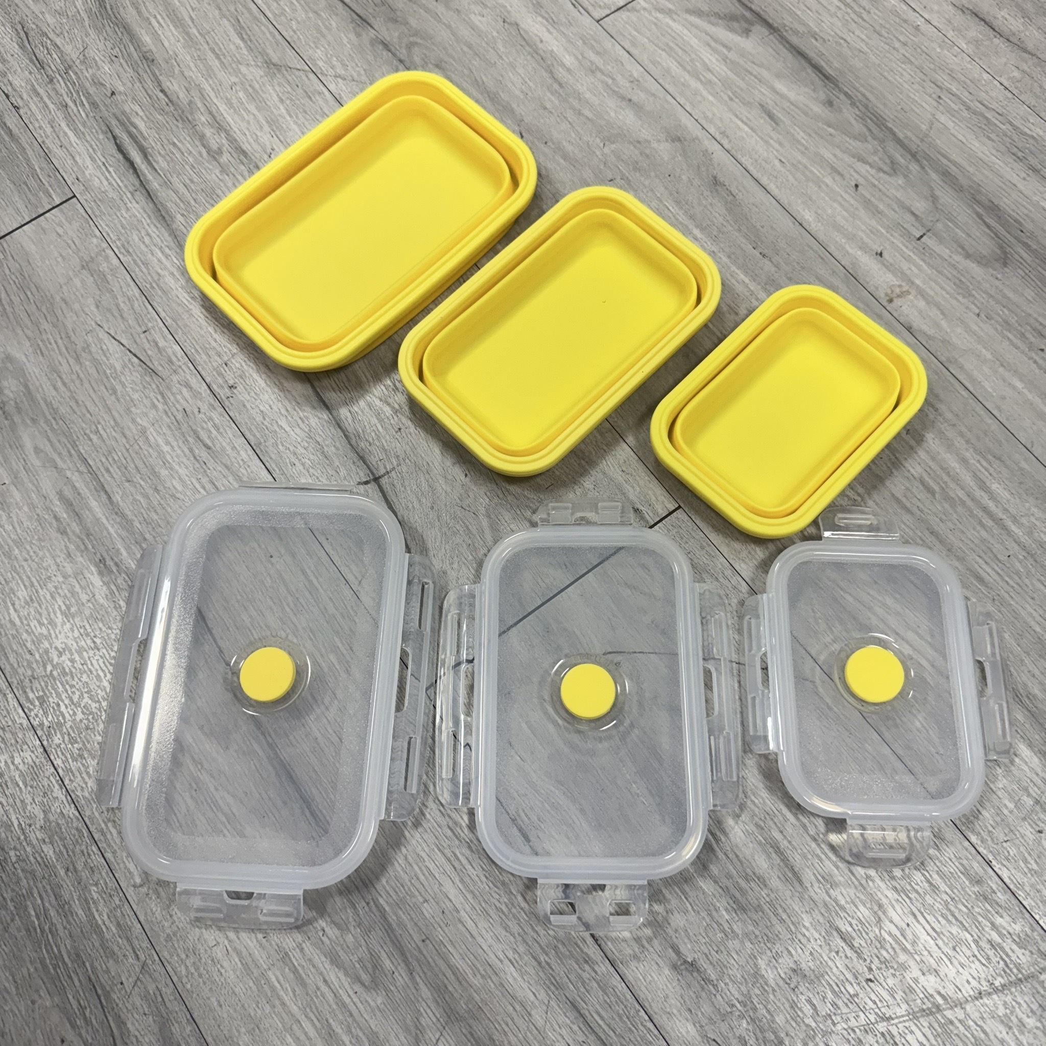 【ZONGTI】 食品級矽膠摺疊保鮮盒(大中小)  GD12