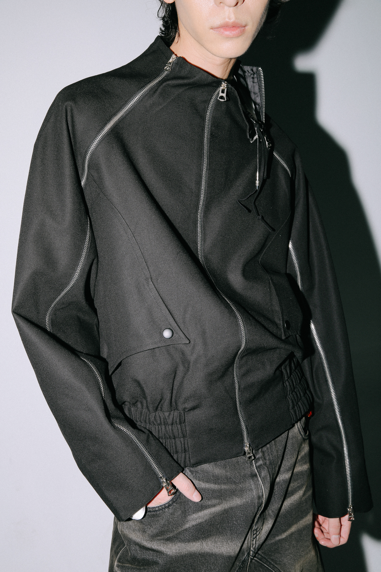 【Discount】Zipper Detail Set-Jacket #外套