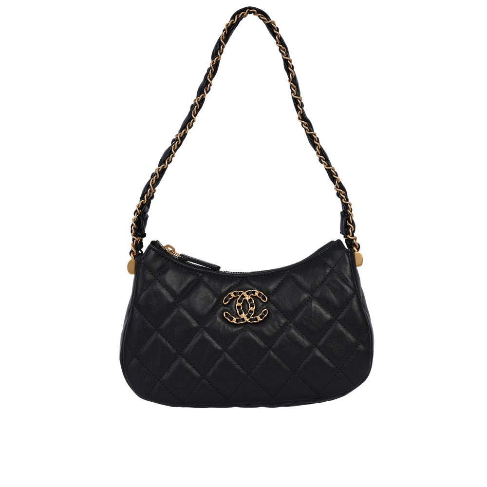 【CHANEL 】23K 爆款Chanel 19 Hobo 小羊皮肩背包/腋下包AP3647 B14306 94305