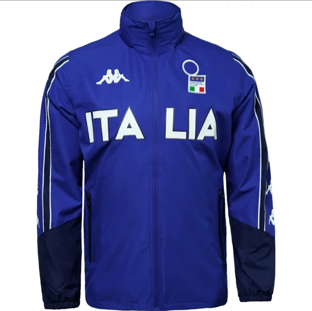 2000 Kappa Italy Retro Training Rain Jacket - Blue