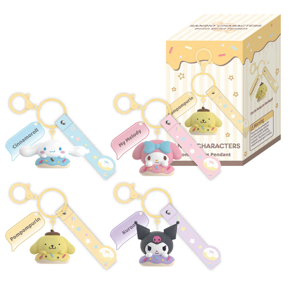 Sanrio-甜甜圈系列吊飾 (盲盒) 隨機出貨一款