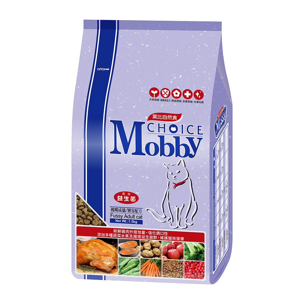 挑嘴成貓饕客配方｜莫比自然食 Mobby Choice