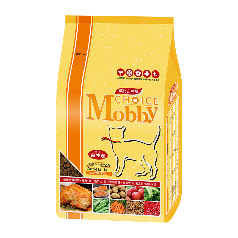 雞肉米成貓化毛配方｜莫比自然食 Mobby Choice