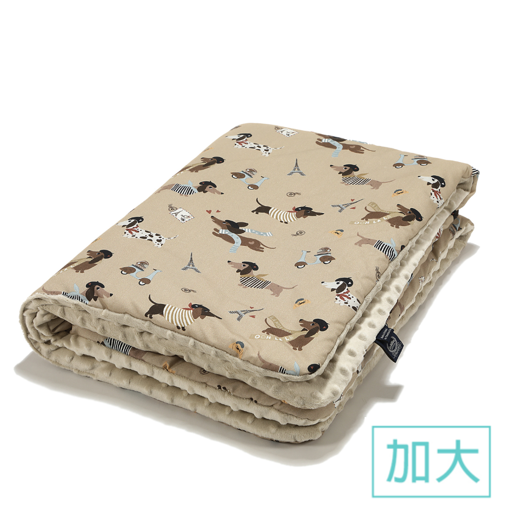 La Millou波蘭 暖膚豆豆毯加大｜巴黎臘腸狗｜伊莉沙白