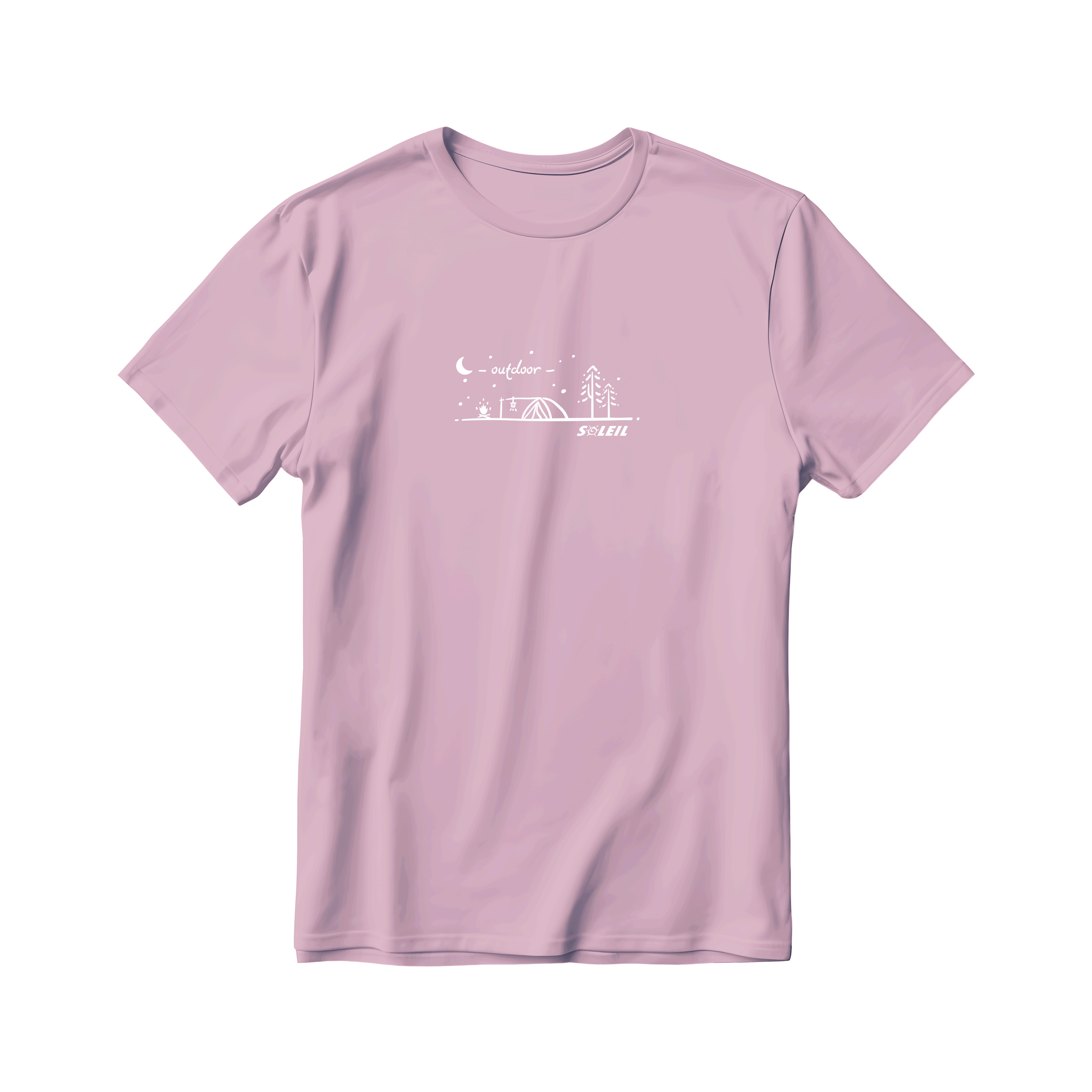 SOLEIL x 莫代爾親膚排汗短袖 女款 (淺紫色) 莫代爾/排汗透氣/快乾/登山休閒 10SL2025-PP