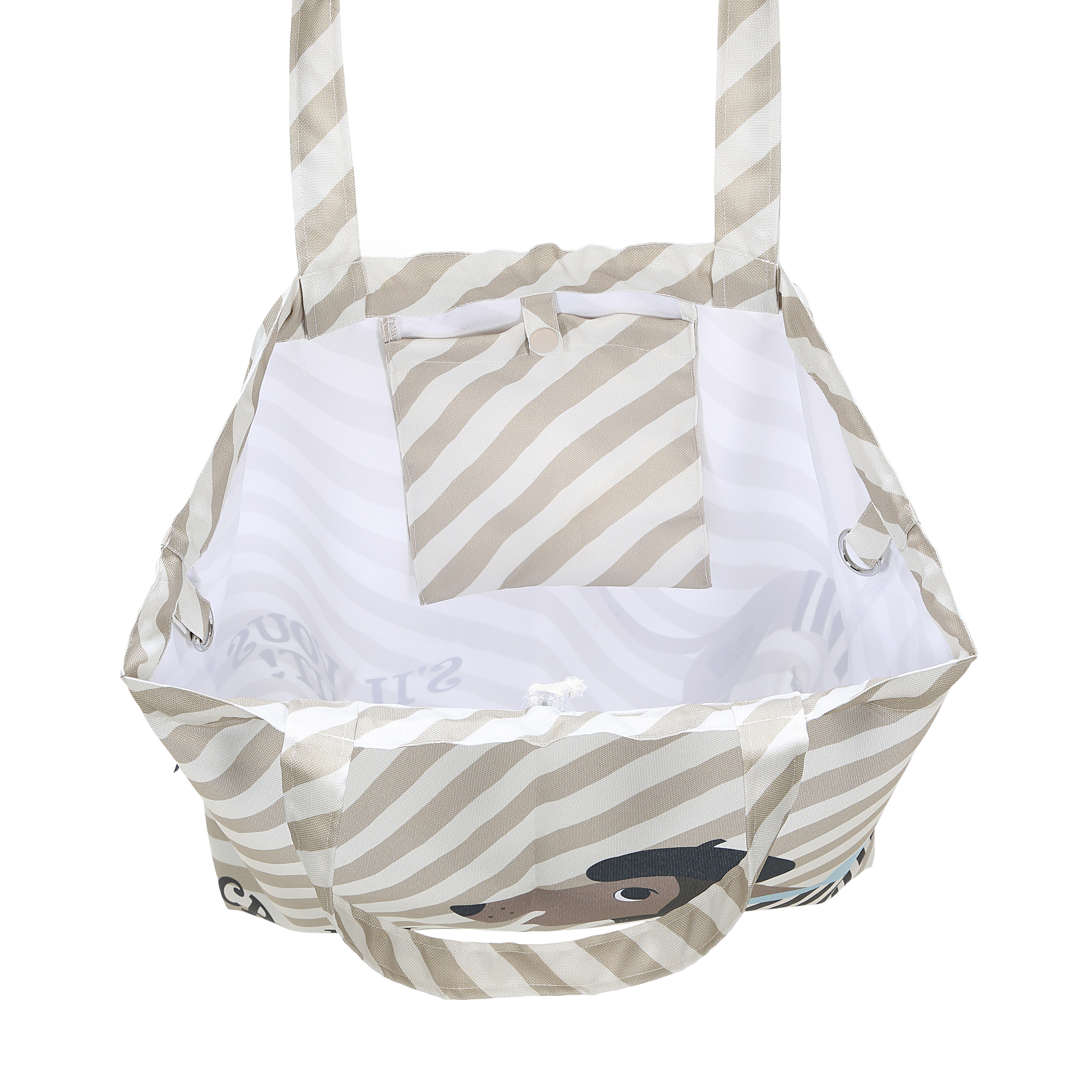 La Millou波蘭 FEERIA 多功能時尚媽媽束口購物袋｜巴黎臘腸狗