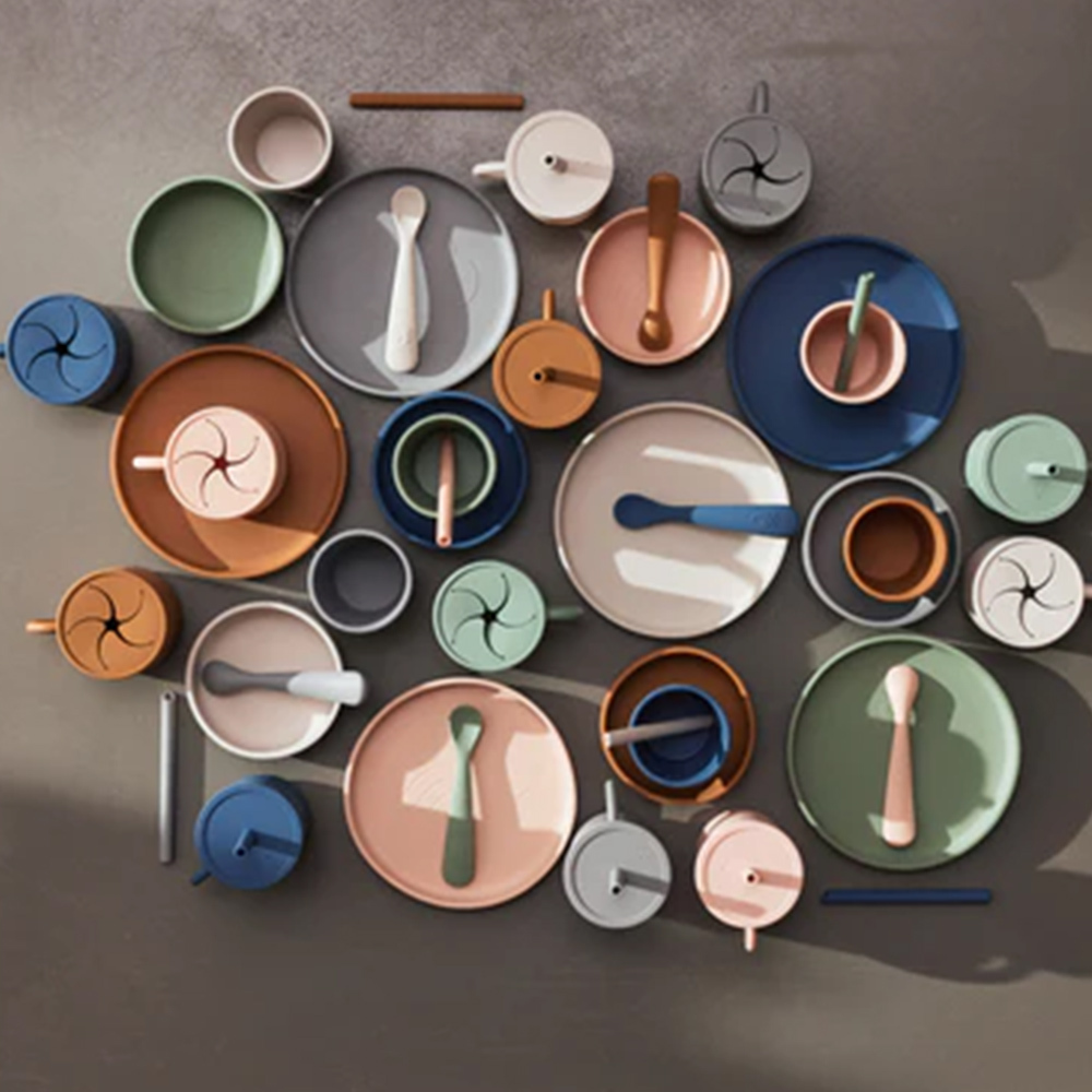 荷蘭Jollein 矽膠湯匙(2入)-Ash Green