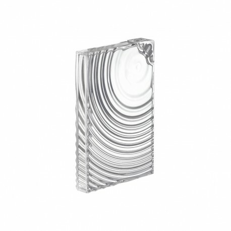 GUZZINI ON THE GO  - FLAT PACK WATER BOTTLE RIPPLES (TRANSPARENT)