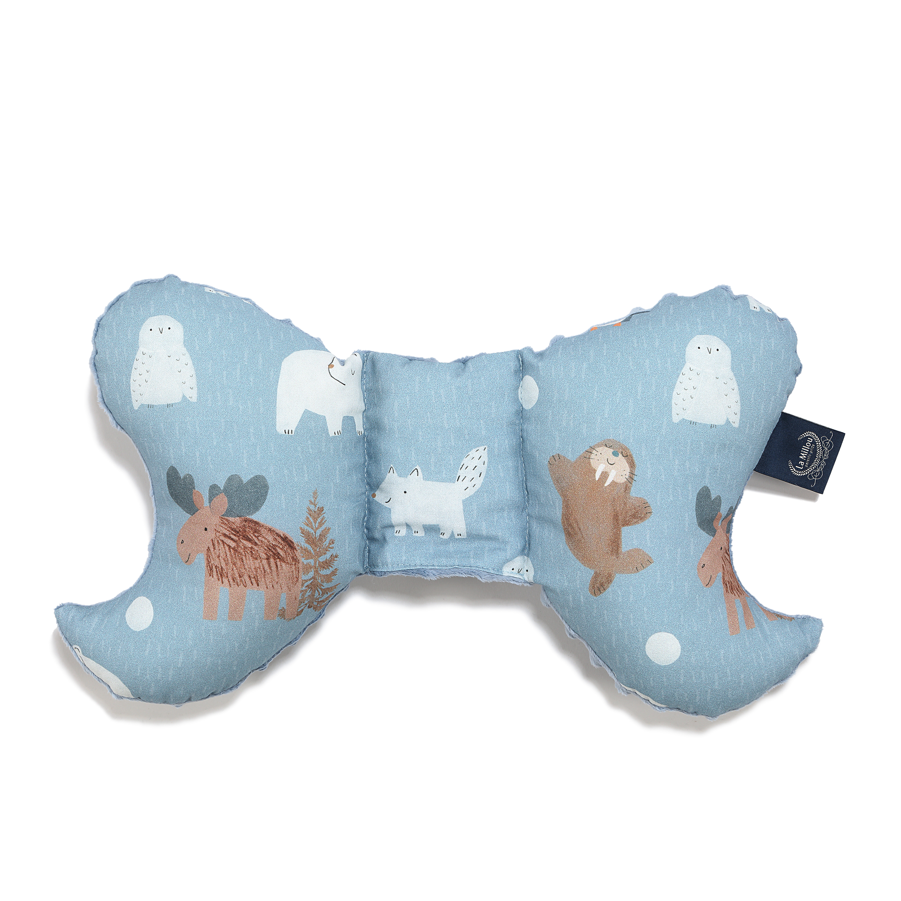 La Millou波蘭 天使枕｜北極好朋友(藍底)｜哥倫比亞藍