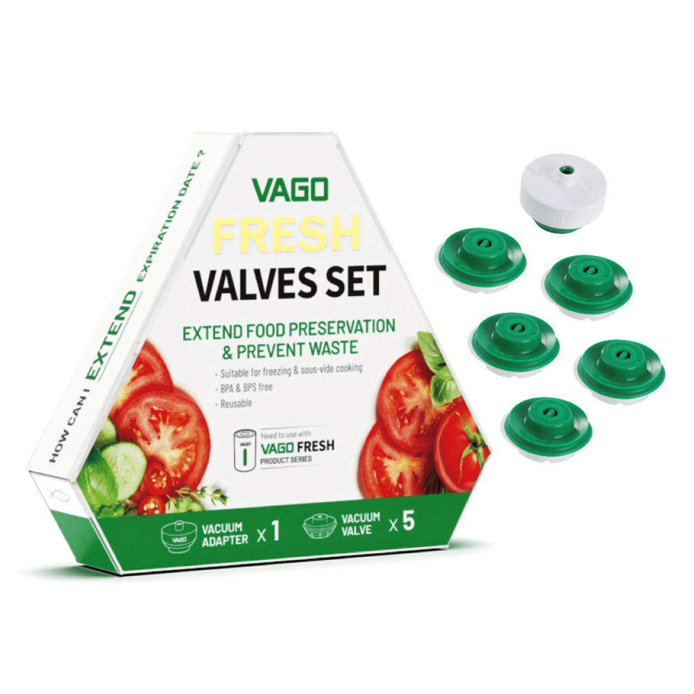 【樂森藥局】VAGO FRESH 食物真空閥 (轉接頭x1+真空閥x5)