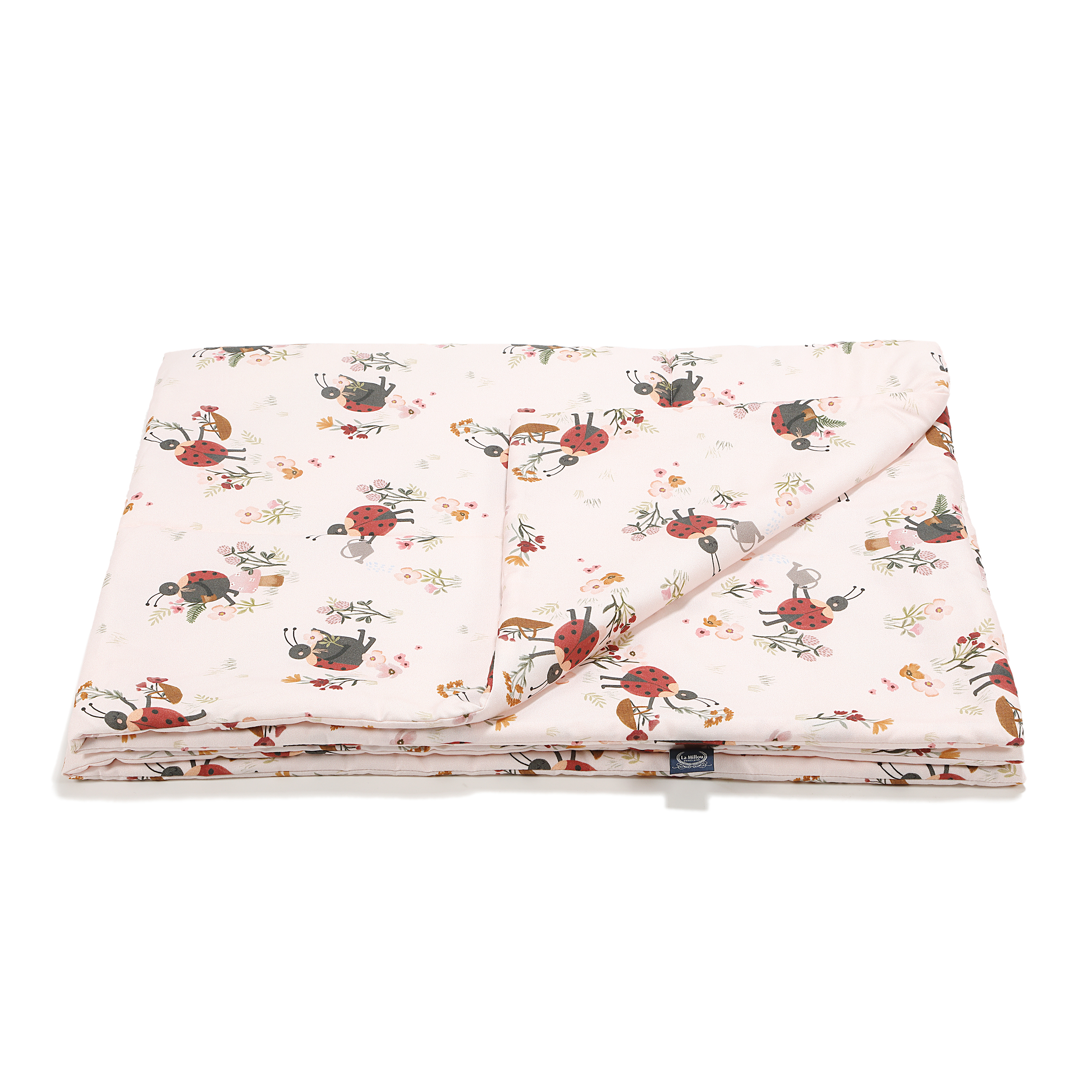 La Millou波蘭 竹纖涼感被(140x110cm)｜抗菌被｜無流蘇簡約質感｜花蜜小瓢蟲