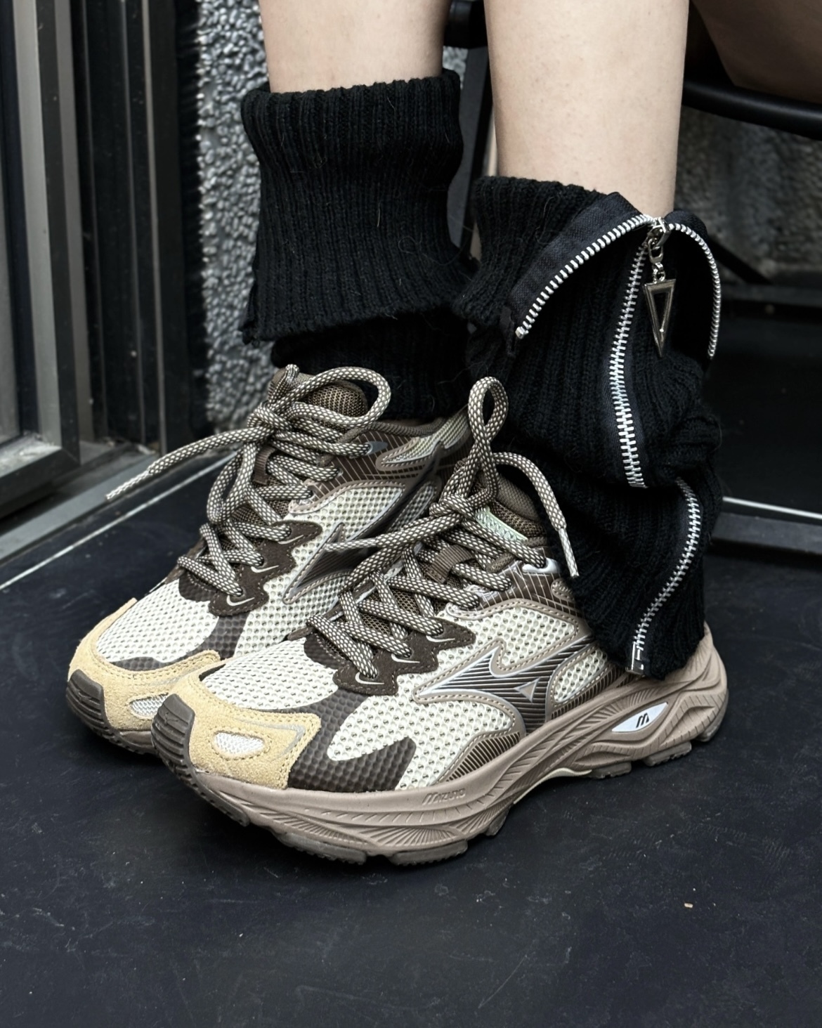 Mizuno Racer S 美津濃 復古 美拉德配色 慢跑鞋 可可燕麥奶