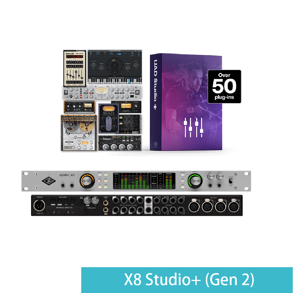 Universal Audio Universal Audio / Apollo X8 X8p系列 錄音介面 (Mac/PC可用)(Gen2 Essential+/Gen2 Studio+)<台灣代理公司貨> 第 4 張圖片｜三峽錄音 / 音響