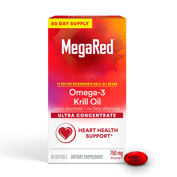 Schiff MegaRed Ultra Concentrate Omega-3 Krill Oil 750 mg., 80 Softgels