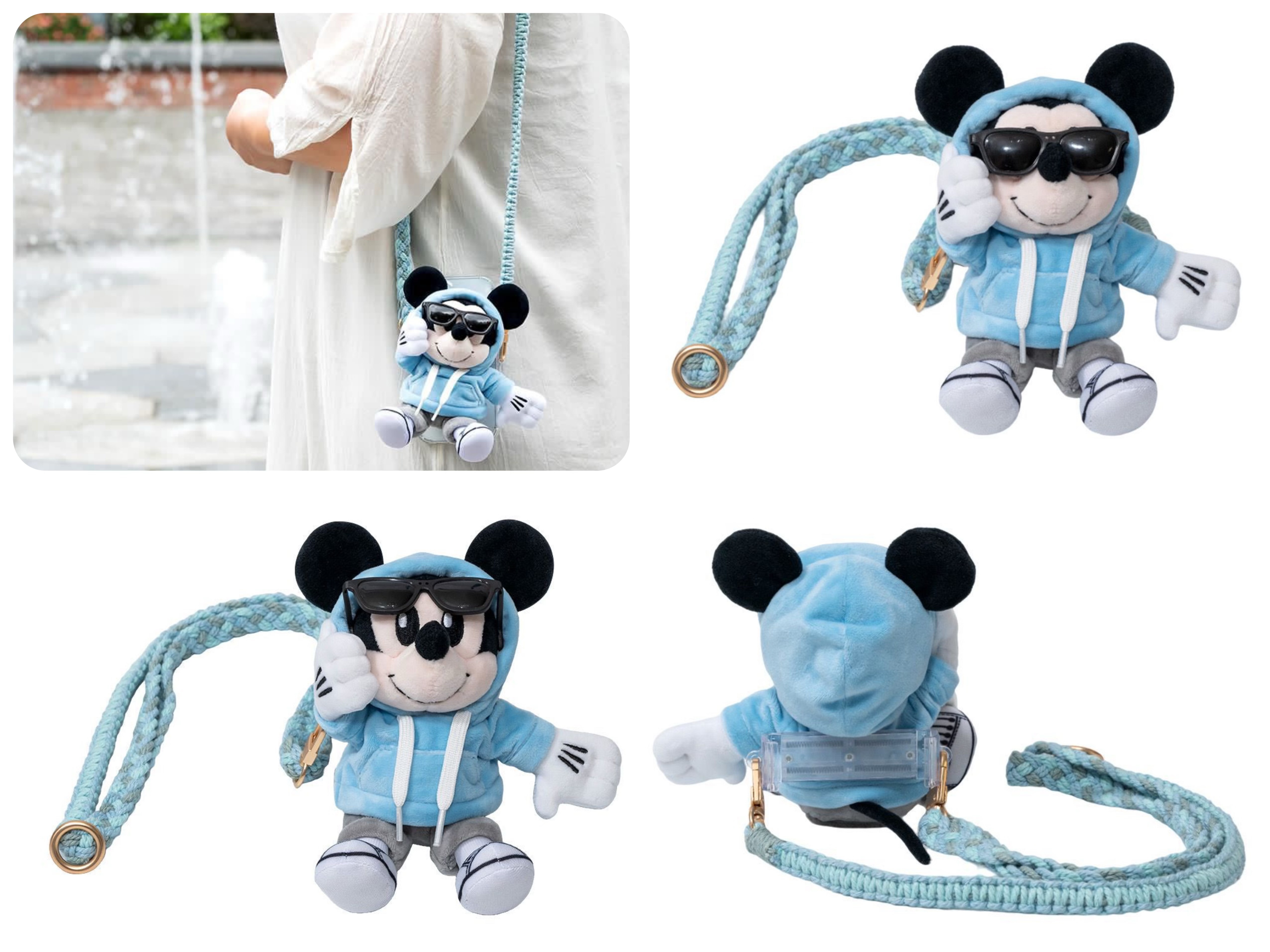 infoThink米奇系列絨毛公仔手機背夾