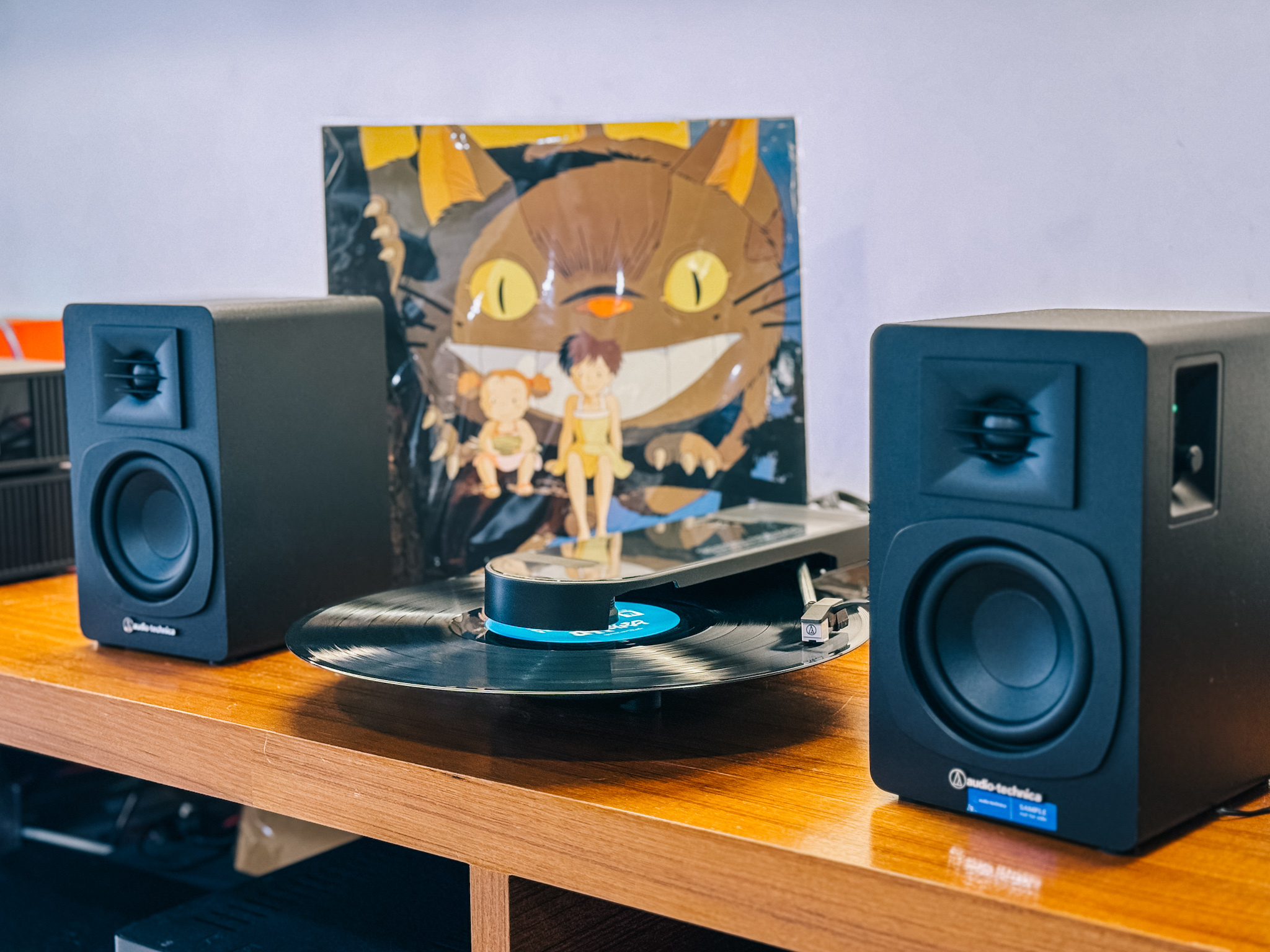 小資黑膠入門首選組合！鐵三角Sound Burger + SP3X主動式喇叭 + 美國AudioQuest高品質訊號線