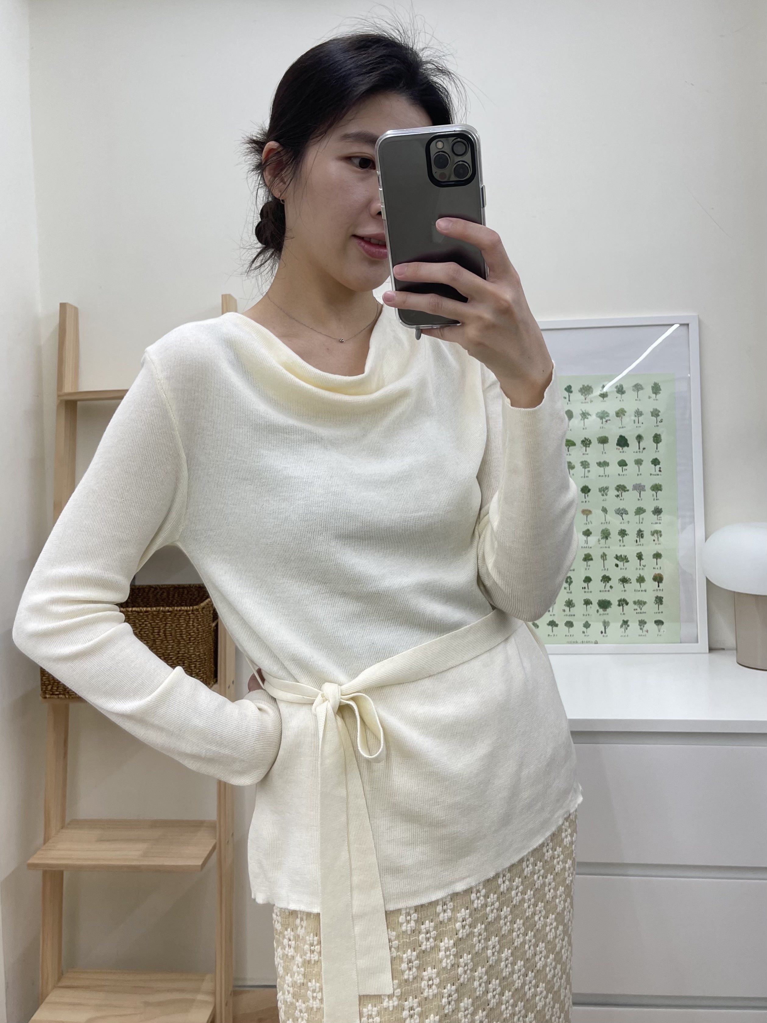 繫袋設計感針織毛衣*2色