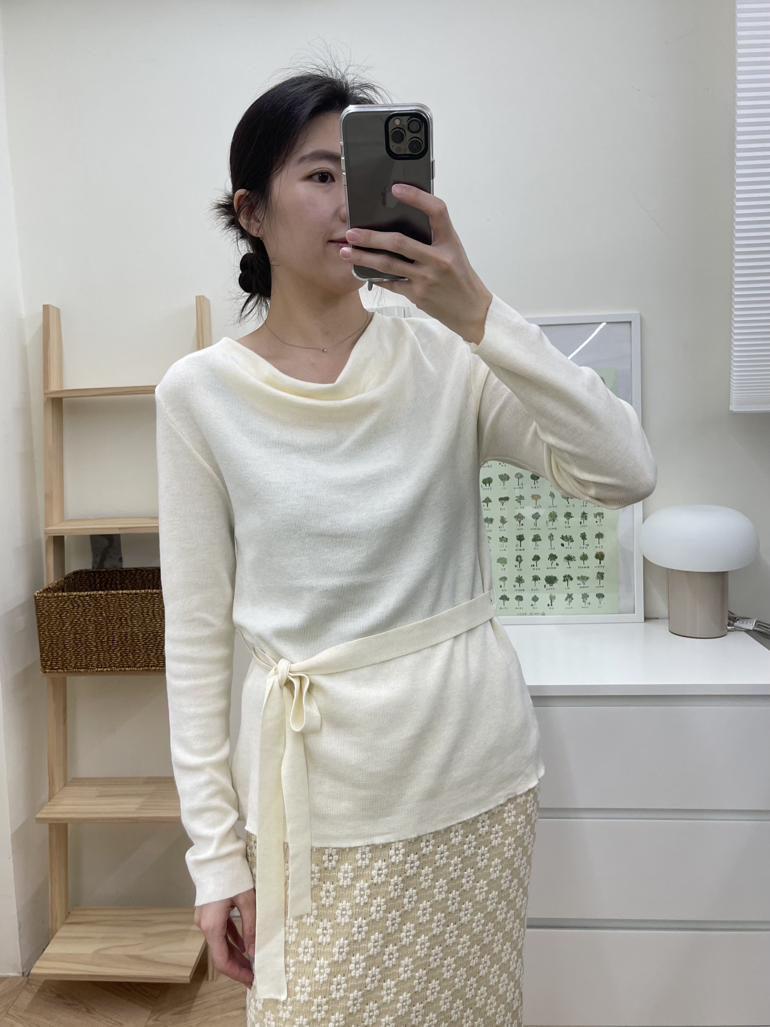 繫袋設計感針織毛衣*2色