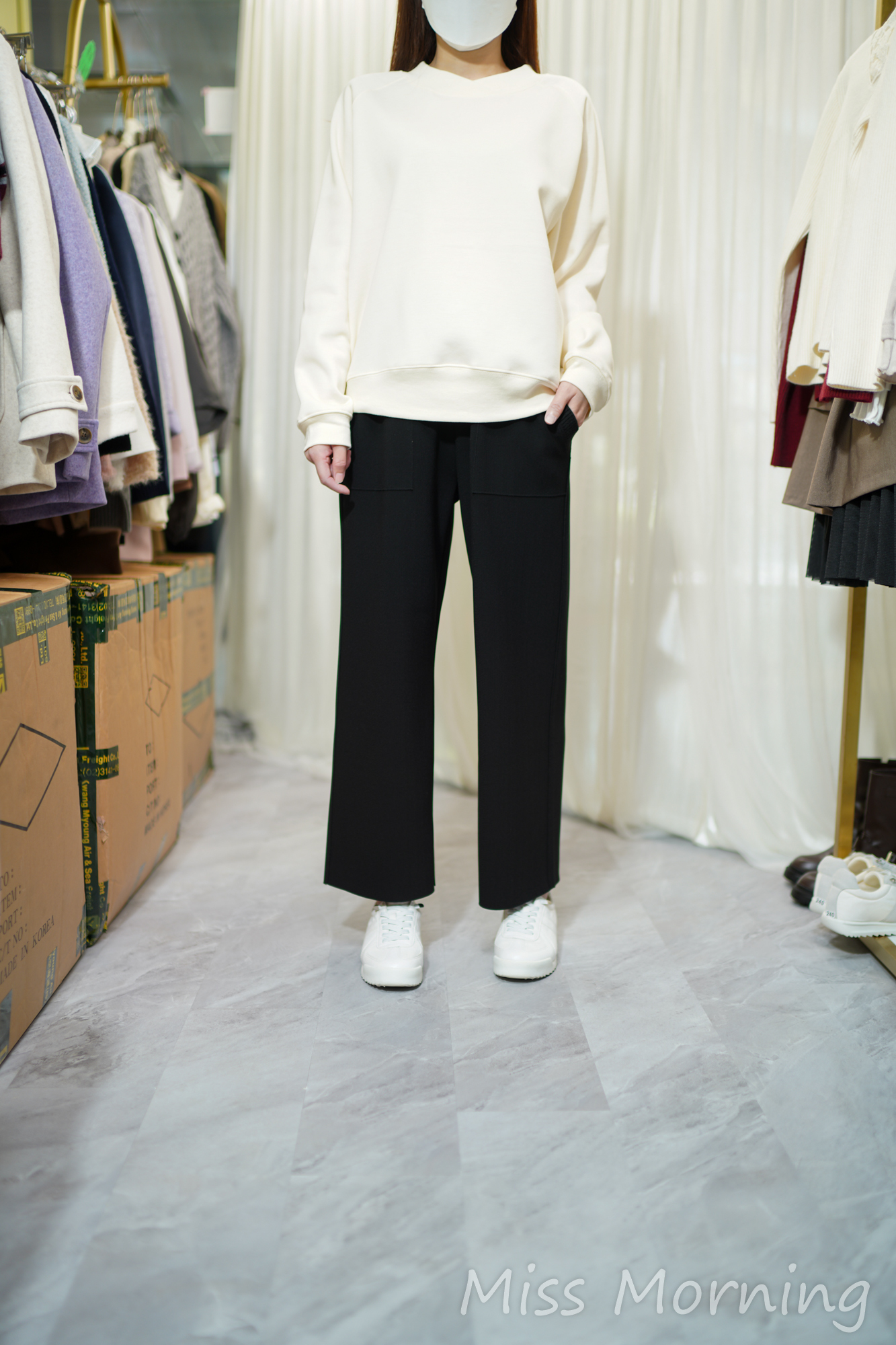 簡約暖笠笠絨底衛衣(14270)