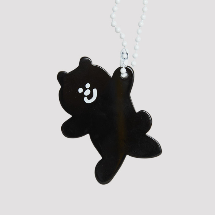 韓國 ooowl 塗鴉鑰匙圈吊飾 BEAR 黑