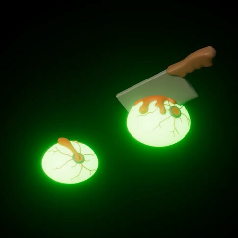 【HelloSlippers Mr Skully 菜刀殭屍配件 】