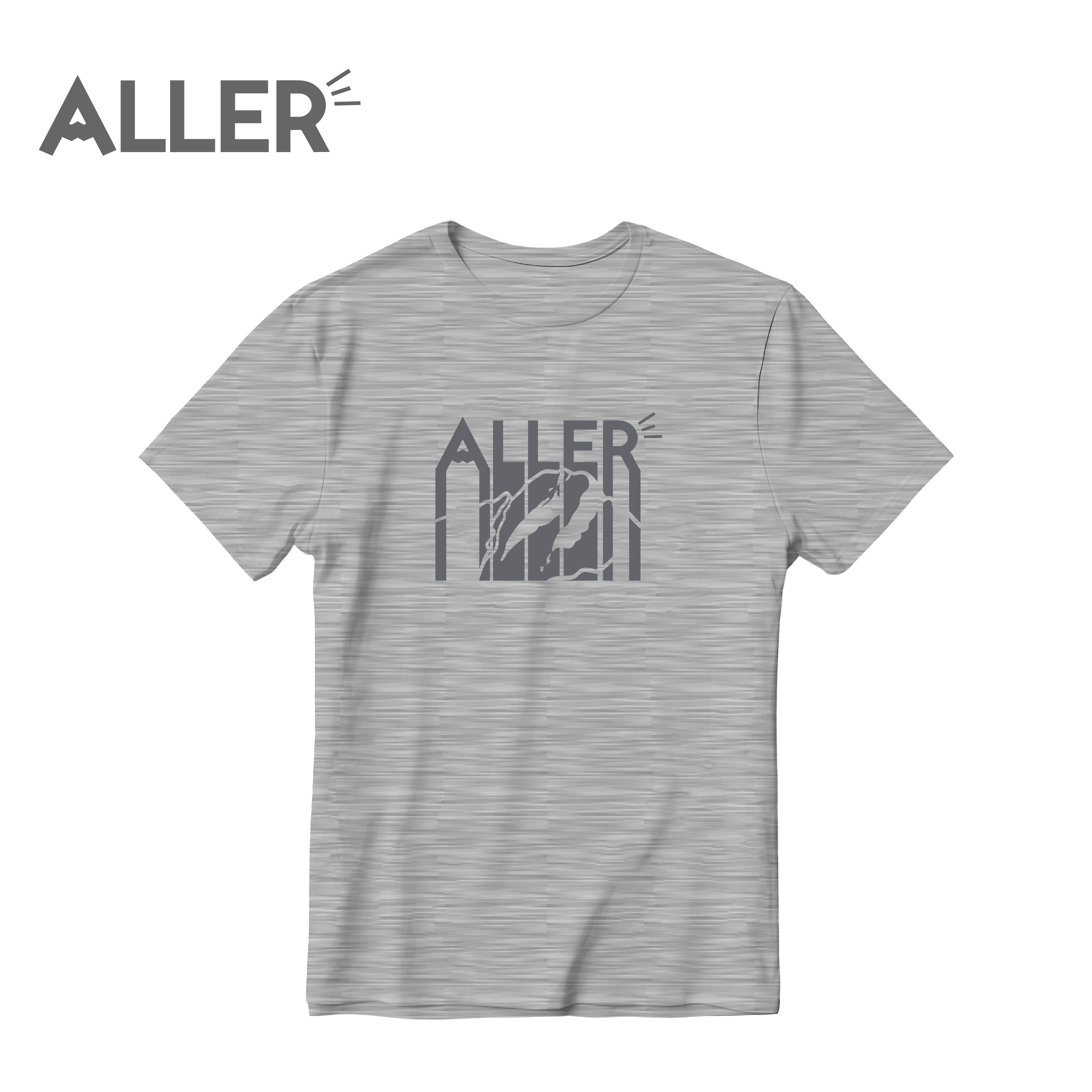 ALLER x 台灣阿里山 – 國家公園 短袖 T-shirt 中性款 莫代爾/排汗/透氣/快乾 10AL2001S-GY