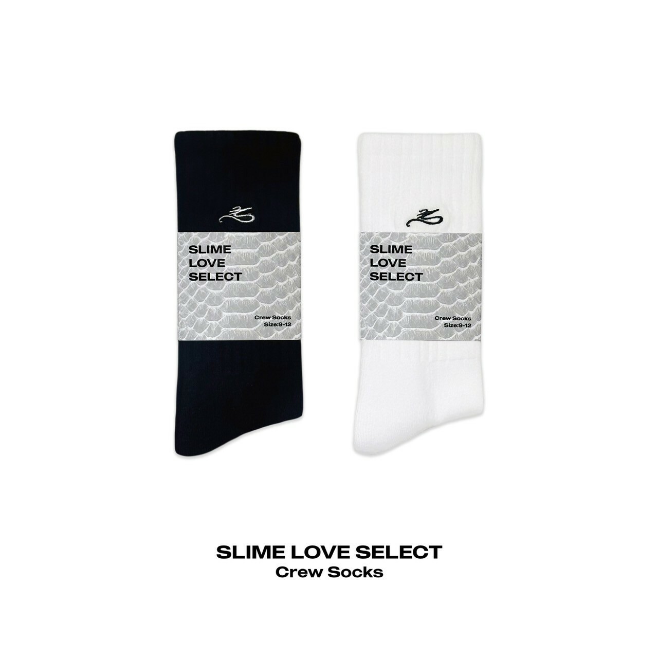 Slime Love Select Crew Socks 刺繡Logo純棉長襪
