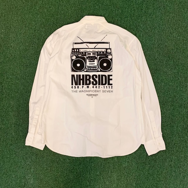 NEIGHBORHOOD CLASSIC WHITE C- SHIRT LS (( USED A )) 中古美品 - SIZE S IN STOCK NOW (現貨發售中)