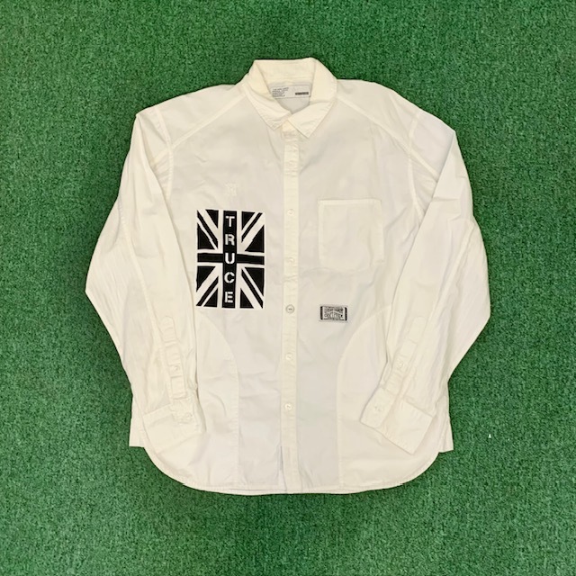 NEIGHBORHOOD CLASSIC WHITE C- SHIRT LS (( USED A )) 中古美品 - SIZE S IN STOCK NOW (現貨發售中)
