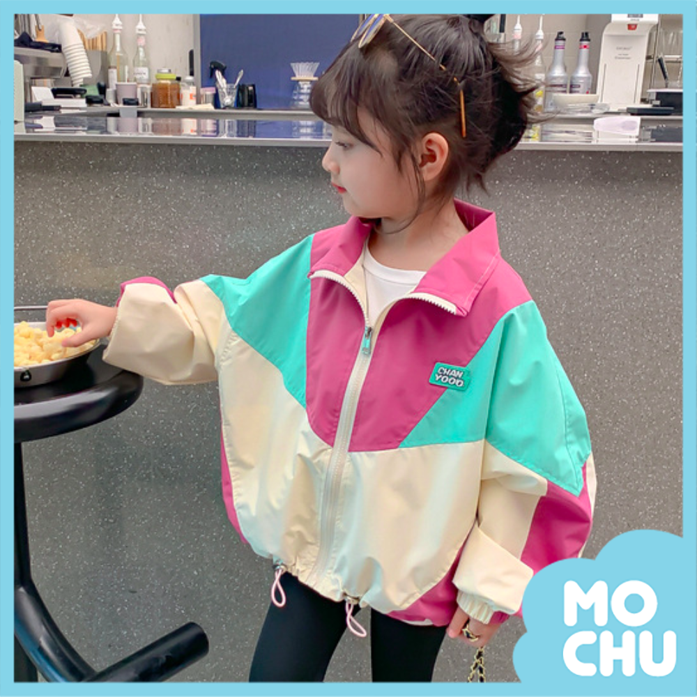 色塊拼接加絨夾克外套(二色)