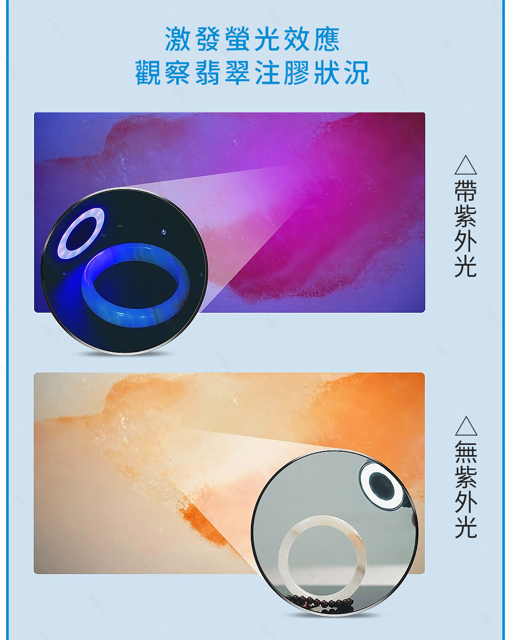 紫外光觀察玉石