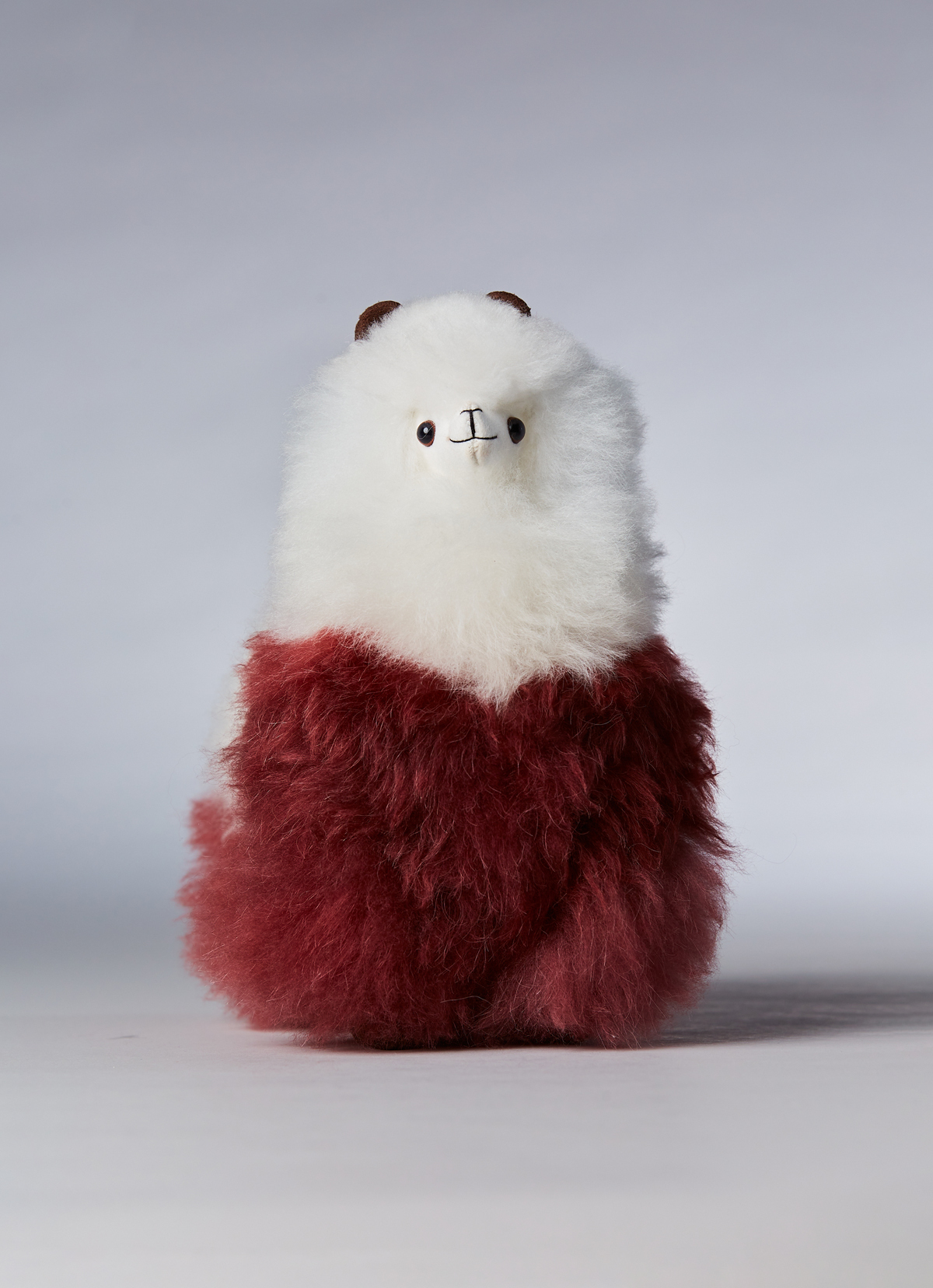 ST.MALO秘魯工匠手工天然羊駝毛聖誕系列25cm-2473UH-迷紅雪人