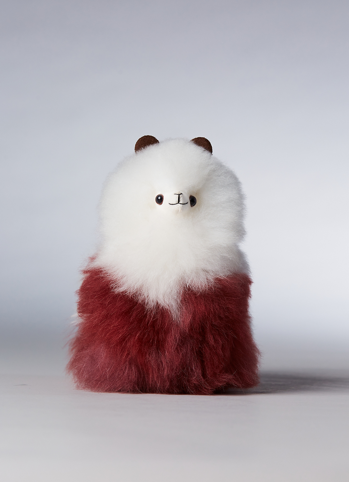 ST.MALO秘魯工匠手工天然羊駝毛聖誕系列18cm-2473UH-迷紅雪人