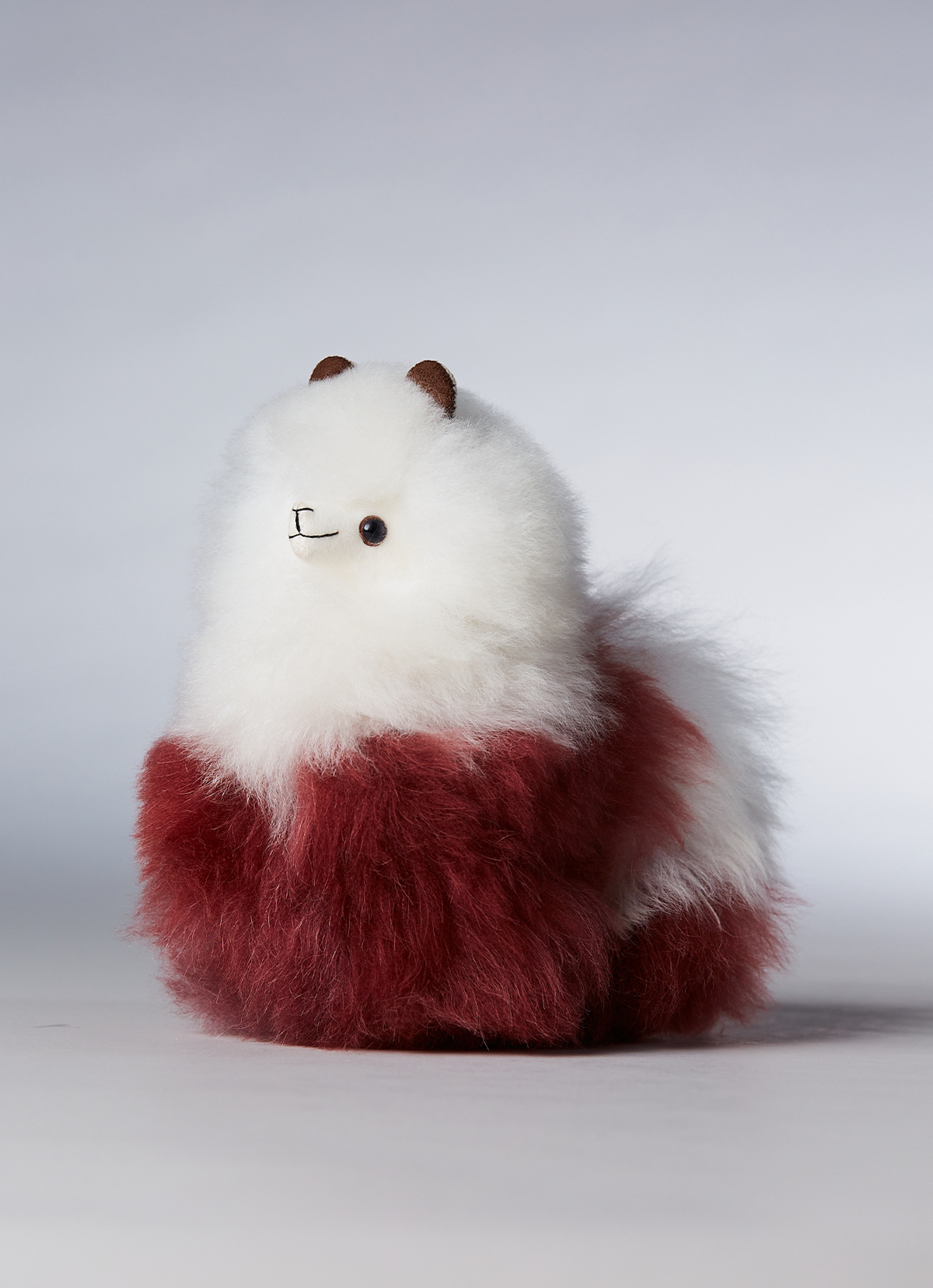 ST.MALO秘魯工匠手工天然羊駝毛聖誕系列18cm-2473UH-迷紅雪人