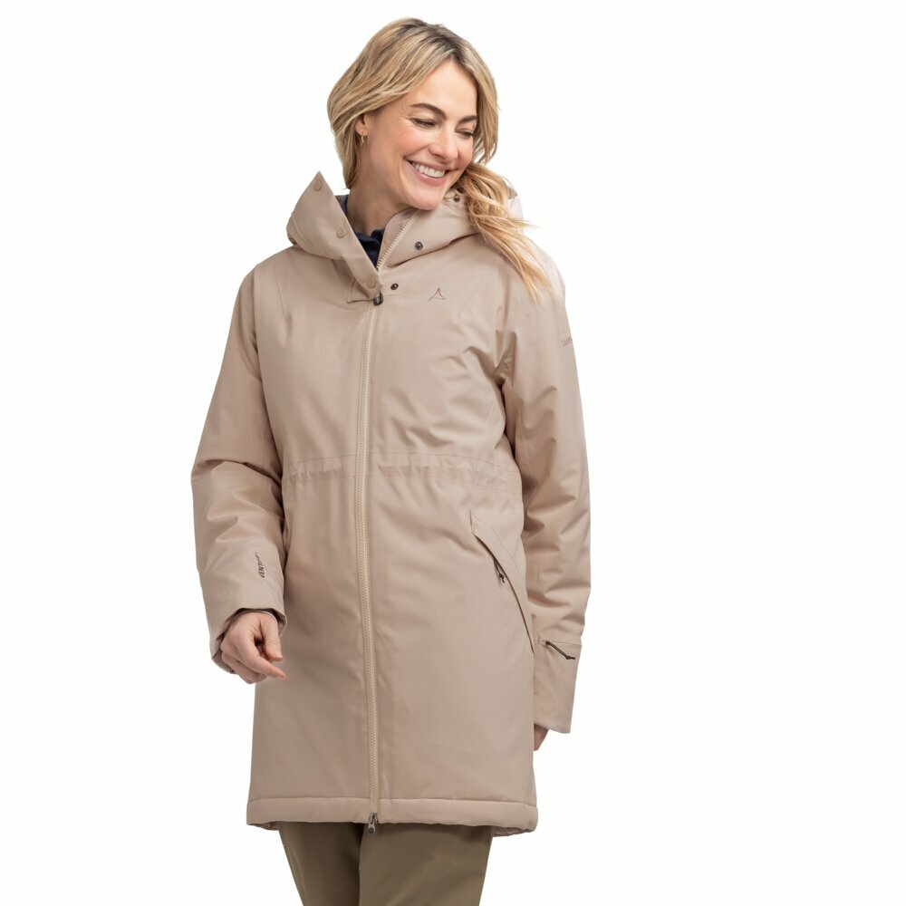 【Schoffel】女PrimaLoft 防水防風保暖長版外套 / 24SL20-13588-[卡其褐]