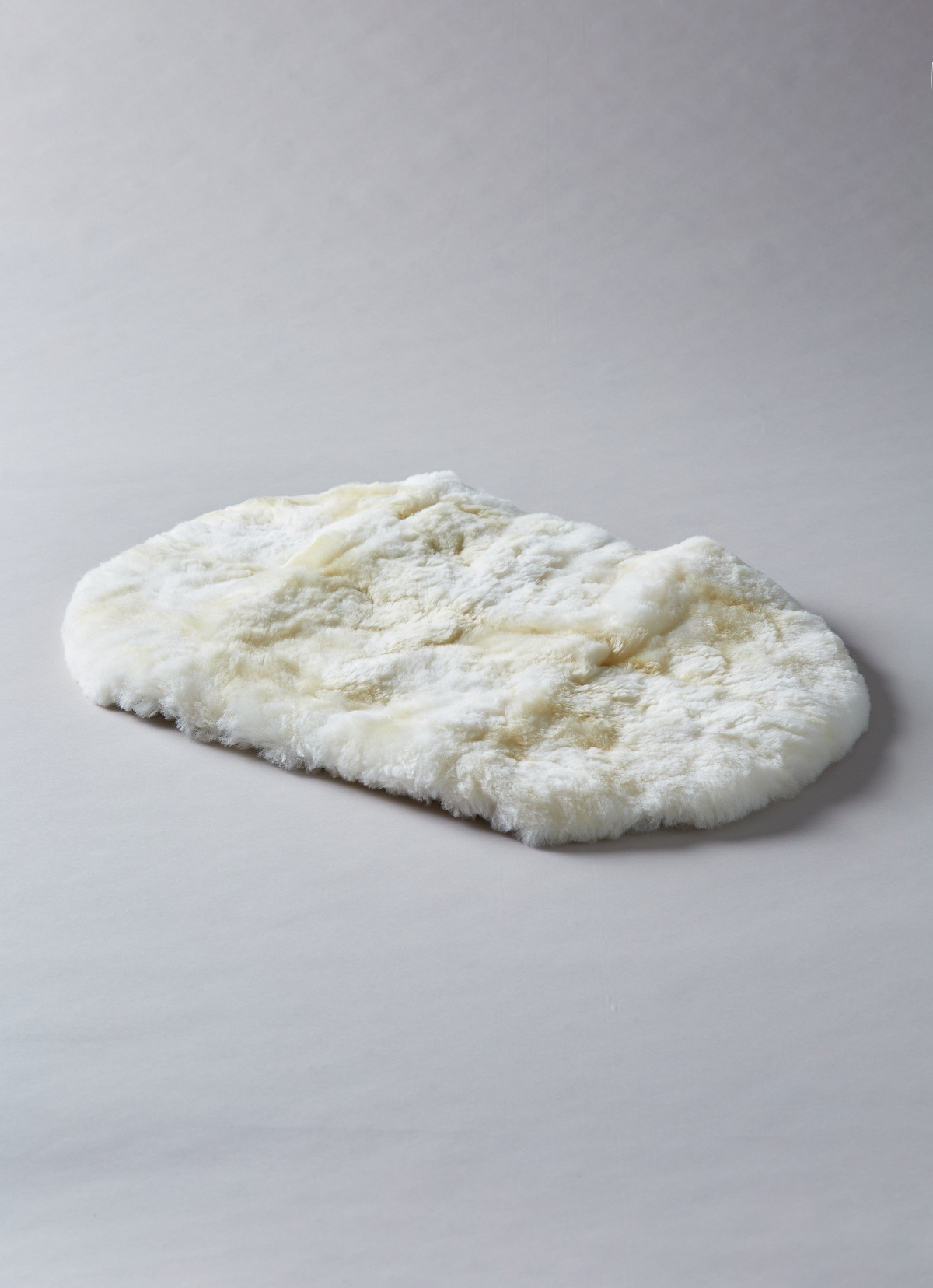 ST.MALO秘魯工匠手工原生幼羊駝毛家飾地墊毯70*50CM-2160UH-白色