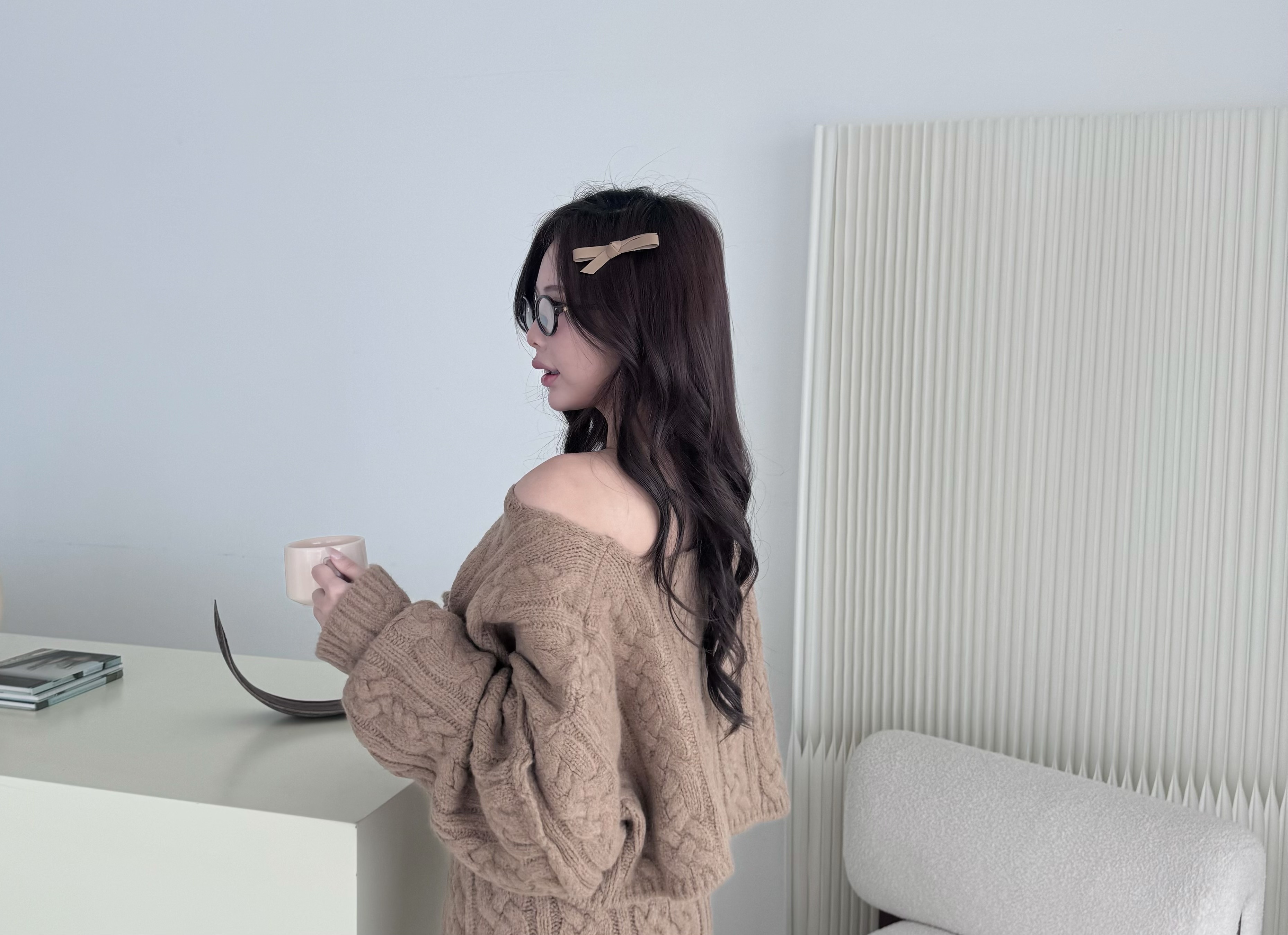 秋冬必備🔥皮革蝴蝶結髮夾🎀