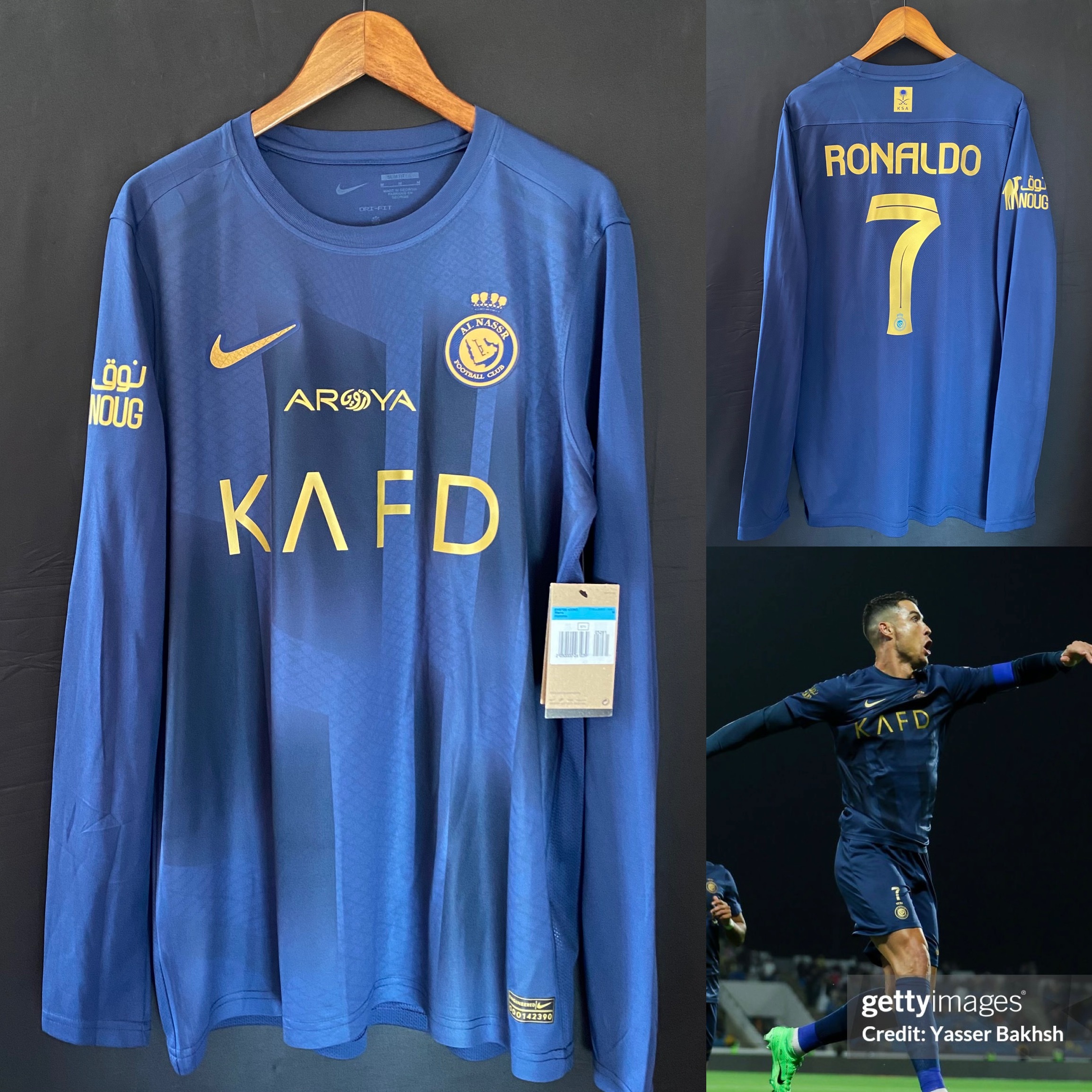 (球員版) 艾納斯 2023-2024 Nike 作客長袖球員版球衣 #7 RONALDO