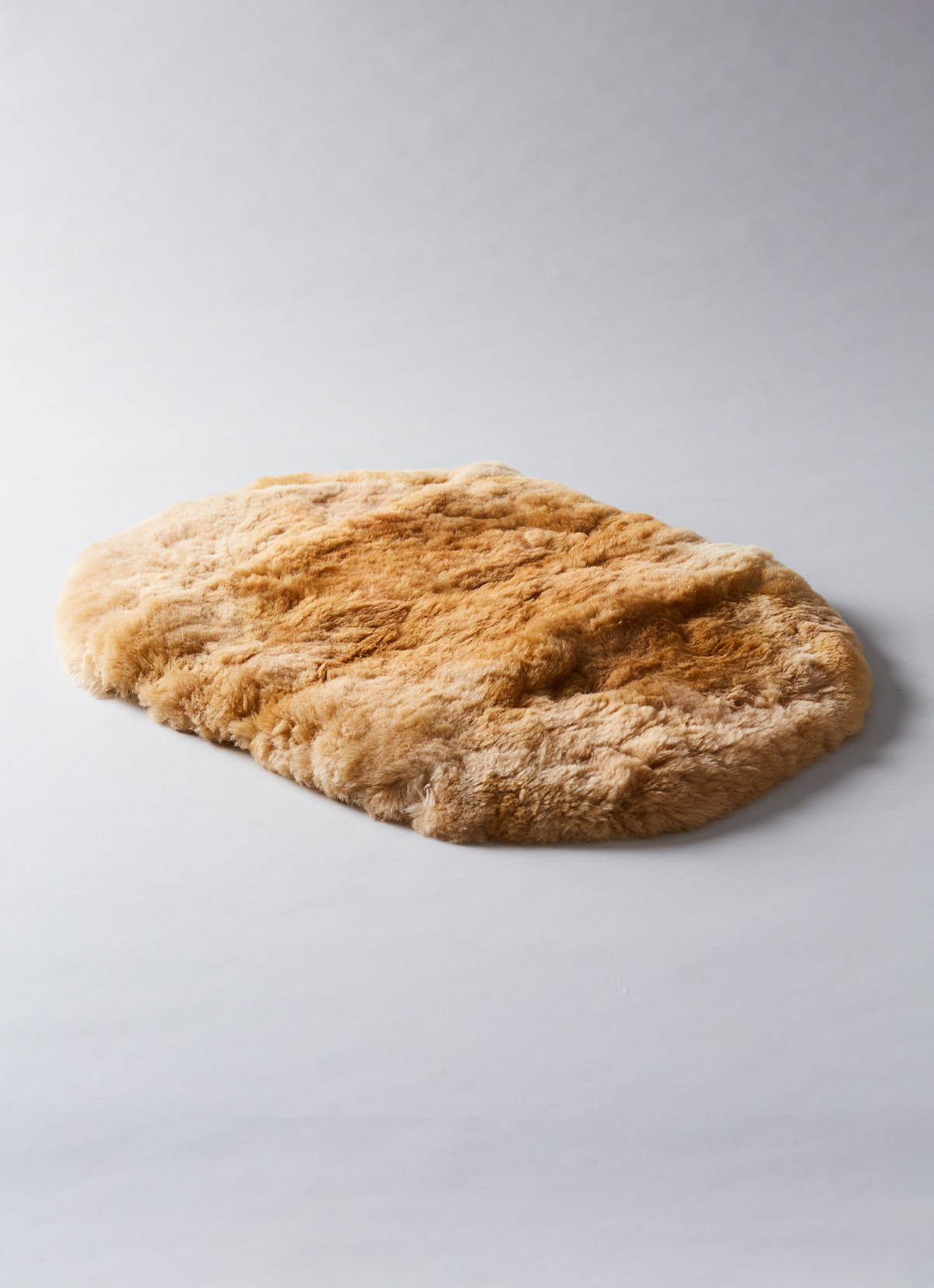 ST.MALO秘魯工匠手工原生幼羊駝毛家飾地墊毯70*50CM-2160UH-淺棕色