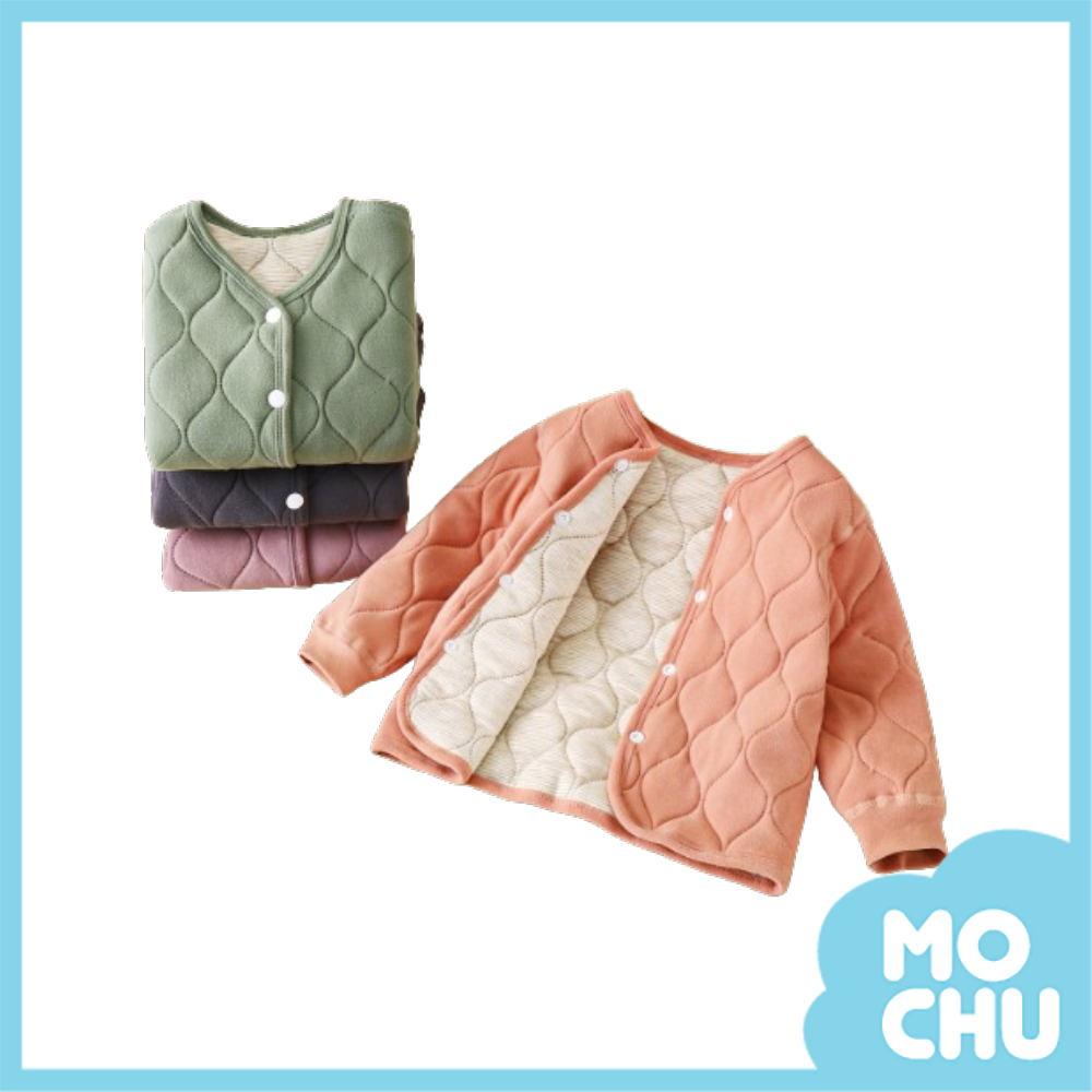 純色網格夾棉保暖外套(兩色)