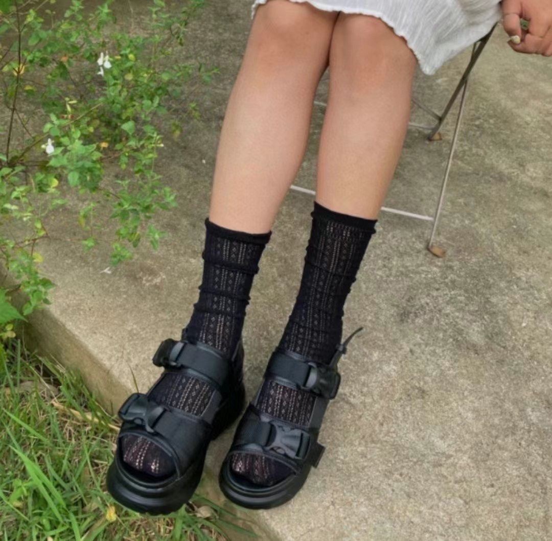 蕾絲網感薄襪🧦