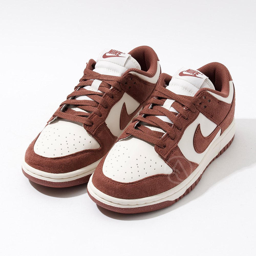 Nike Dunk Low 女 紅棕 運動 低筒 麂皮 休閒 復古 百搭 經典 Dunk 休閒鞋 HJ7673-001