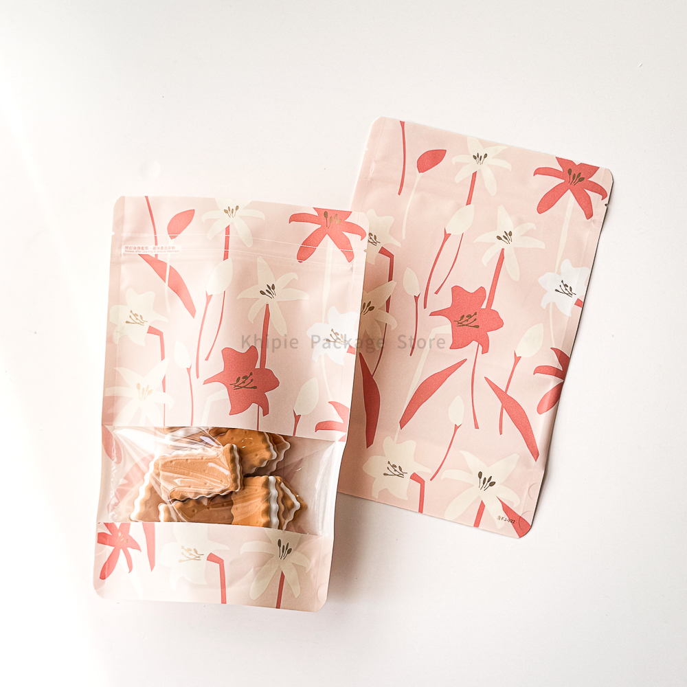 百合粉花｜印刷夾鏈立袋