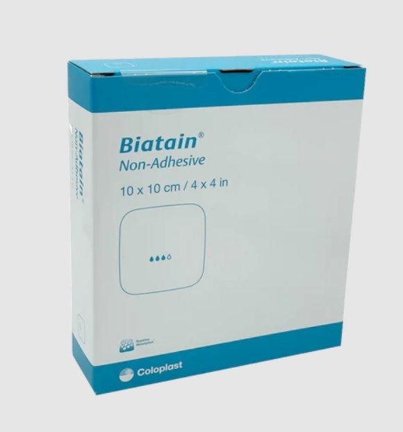 非黏性泡綿敷料 Biatain Non-Adhesive (10cm x 10cm) 一片裝